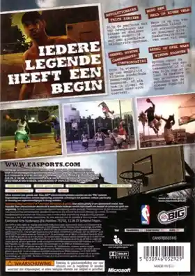 NBA Street Homecourt (USA) box cover back